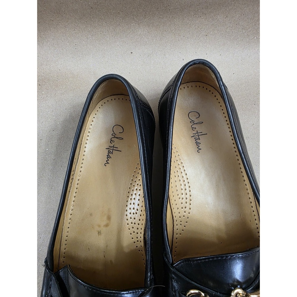 Cole Haan (Sz 10 M) Ascot II Horse Bit Men's Loafers Black Leather #C00395 - Picture 13 of 14